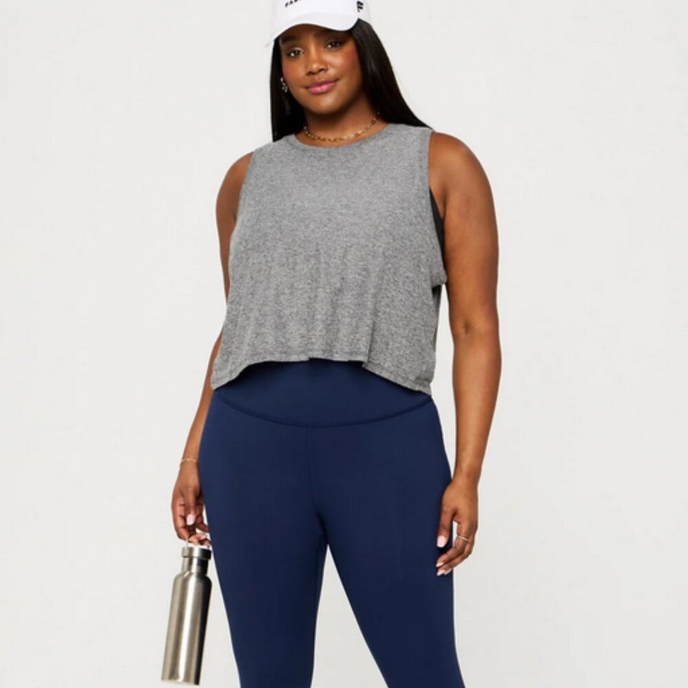 Fabletics whisper Gray Muscle tank XXL/1X